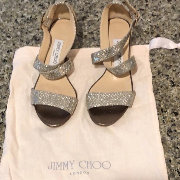 Jimmy Choo Chiara Crisscross Demi Wedge - Picture 8 of 8